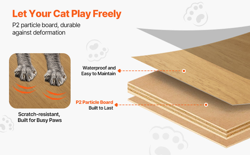 SucceBuy Large Cat Tree 68.9inch Tall Multi-level Cat Condo Furniture Activity Center with Cozy Perches Kitten House for Indoor