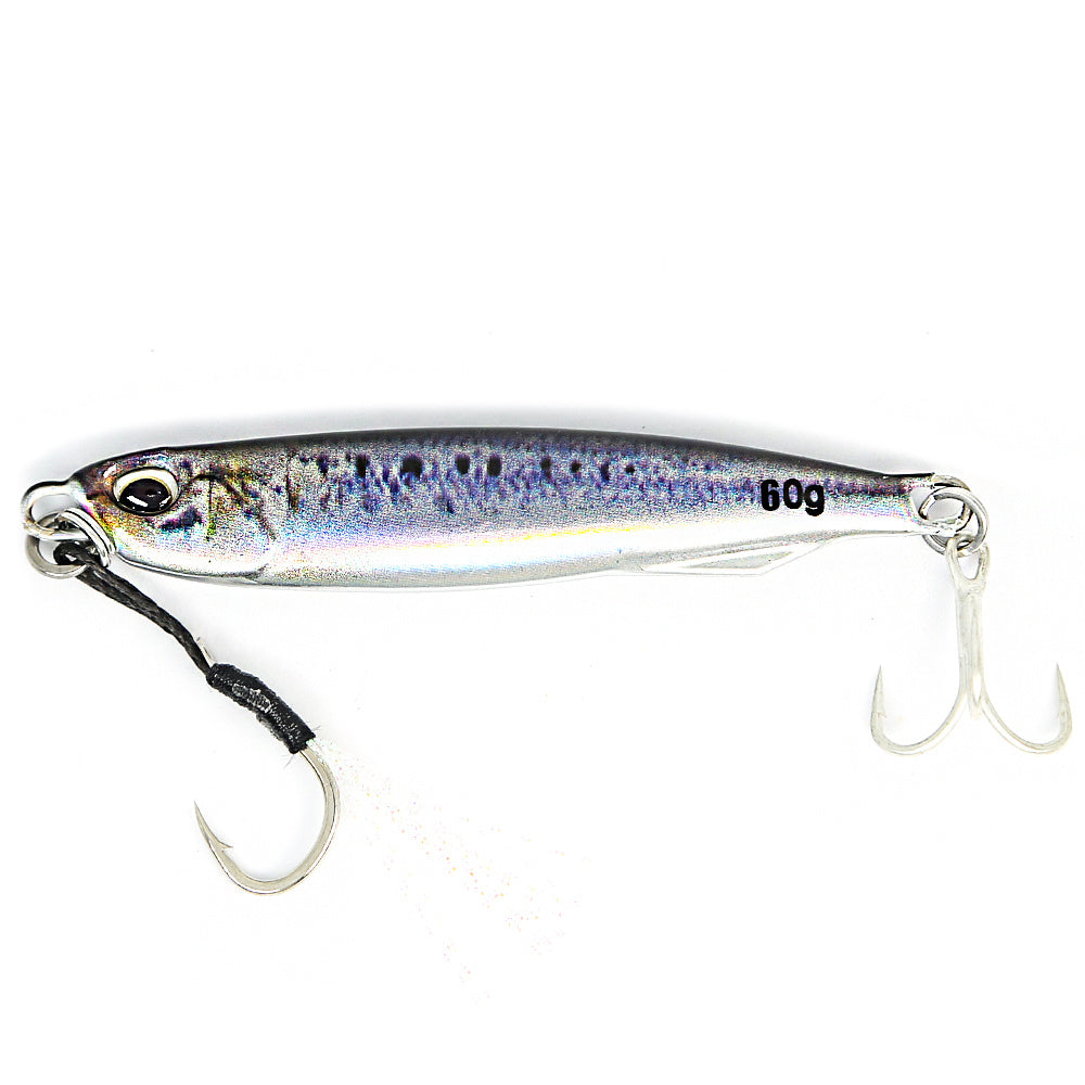 طُعم معدني مصبوب من B&amp;U - طُعم صيد بملعقة مطبوع بتقنية الطباعة ثلاثية الأبعاد لصيد الأسماك في المياه المالحة - طُعم صناعي 30 جرامًا/40 جرامًا/60 جرامًا بمتانة مُحسّنة وتصميم واقعي