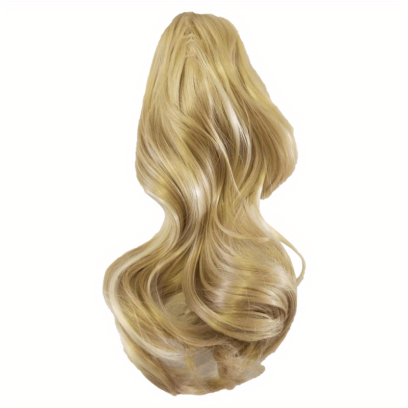 Claw Clip In Body Wave Hair Extensions Long Curly Wavy Ponytail Hair Extensions Synthetic Hair Pieces for Women Girls, Quick Hairstyle, Clip In Hair, Fashionable Wig, Loose Wave, Durable Clipins, High Quality Extensions, Wavy