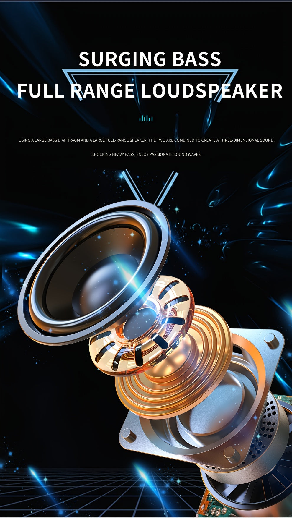 ZEALOT S32 5W Wireless Speakers, Outdoor Portable Subwoofer Speaker, Wireless Speaker, Dual Pairing, 1800mAh Battery, 8 Hours Playtime Loud Stereo, Booming Bass. Charging Cable TF USB Plug-in Card Compatible