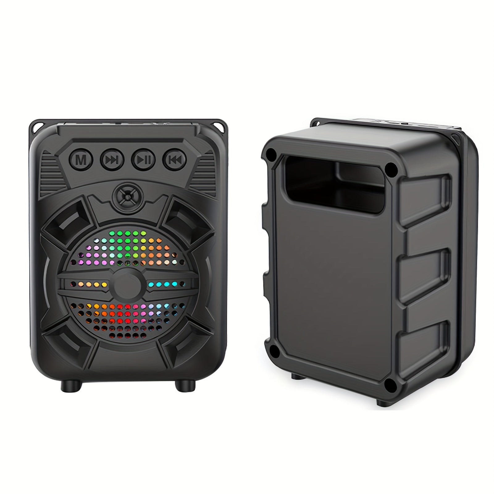5W Wireless Portable Speaker - Compact Desktop Speaker with RGB Light, USB Charging, and TWS Pairing for Smartphones and Tablets - Outdoor-Ready Audio with Powerful Sound, Model ZQS1315