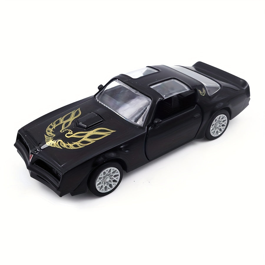 Simulation 1:36 Alloy Retro Porsche 911 Turbo And Pontiac Firebird Sports Car Model Children's Toy Car Decoration Return Car Boy Toy, As Birthday, Halloween Gift