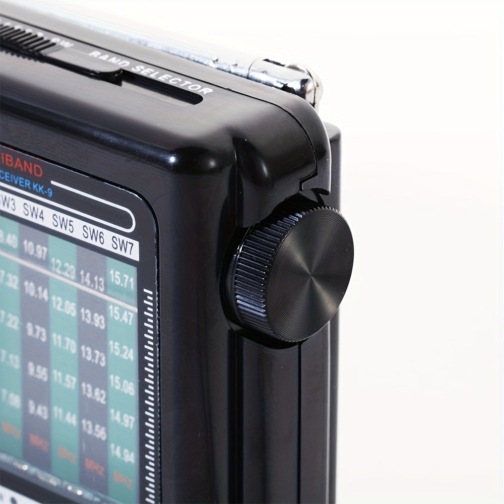 Portable Radio AM FM SW1-7, Transistor Radio with Loud Speaker, Headphone Jack, 2AA Battery Operated Radio, Pocket Radio for Indoor, Outdoor and Emergency Use KK-9