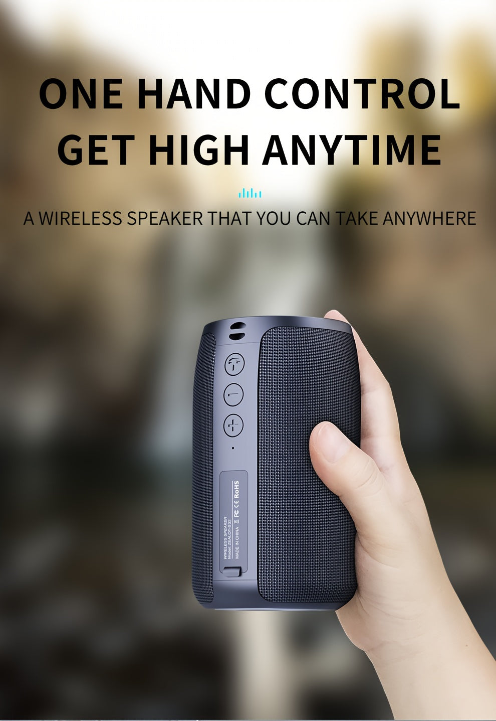 ZEALOT S32 5W Wireless Speakers, Outdoor Portable Subwoofer Speaker, Wireless Speaker, Dual Pairing, 1800mAh Battery, 8 Hours Playtime Loud Stereo, Booming Bass. Charging Cable TF USB Plug-in Card Compatible