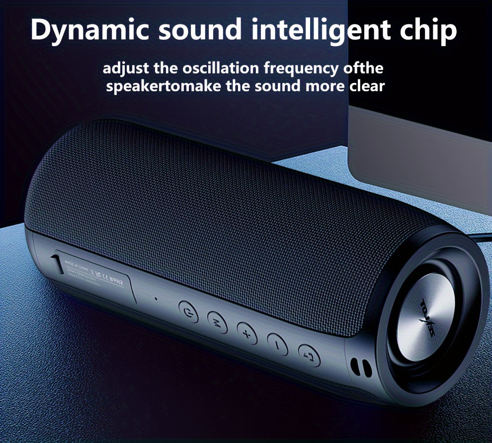 ZEALOT S51 20W Wireless Speakers, Portable Subwoofer Speaker, Wireless Speaker, Dual Pairing, 1800mAh Battery, 10 Hours Playtime Loud Stereo, Booming Bass, Charging Cable And Aux Cable, FM TF USB Plug-in Card Compatible, Conn