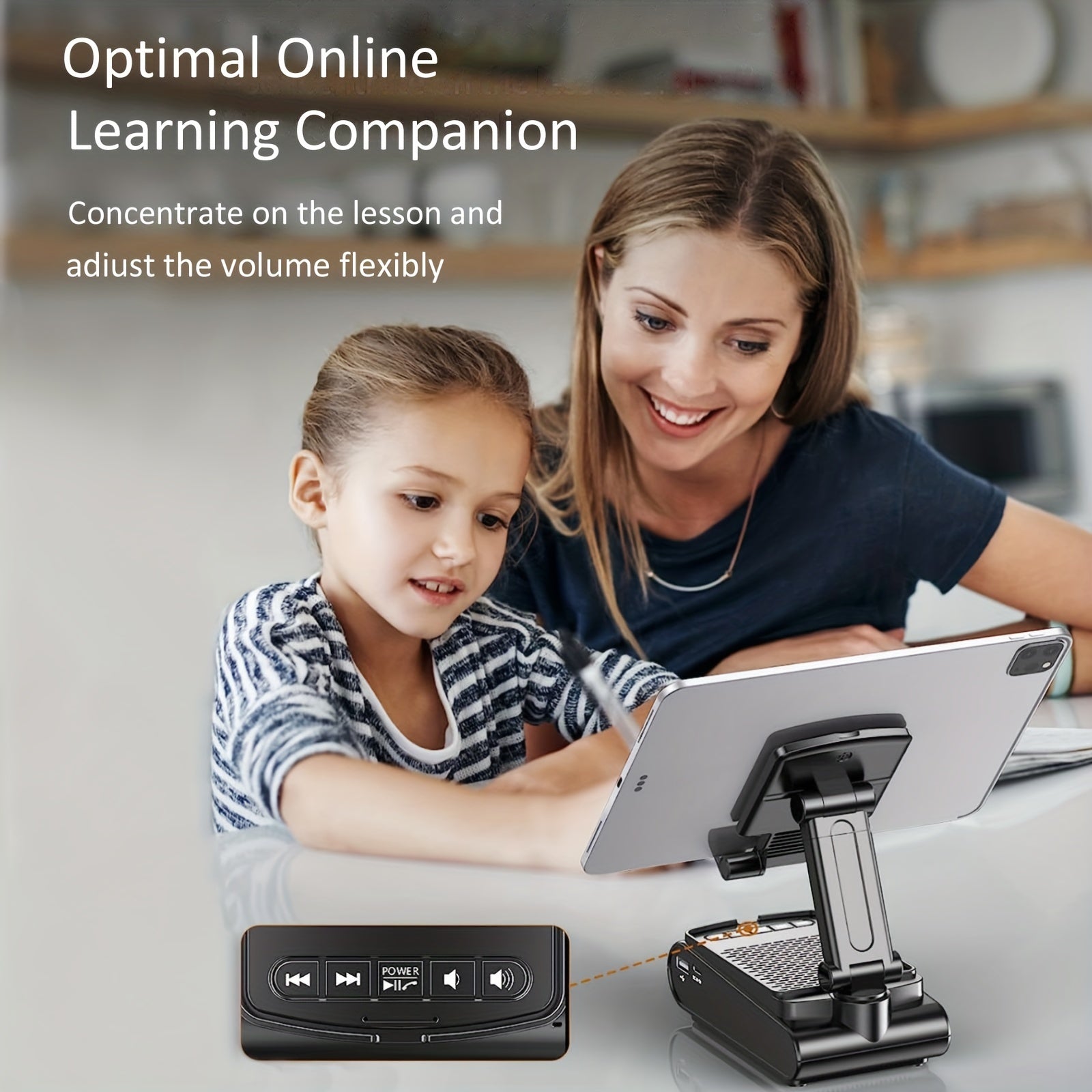 Cell Phone Stand With Wireless Speaker And Non-slip Base, Suitable For Indoor And Outdoor And Desktop, Dad's Gifts, Gifts For Family And Friends, Portable Mobile Phone Stand Speaker For Party Camping