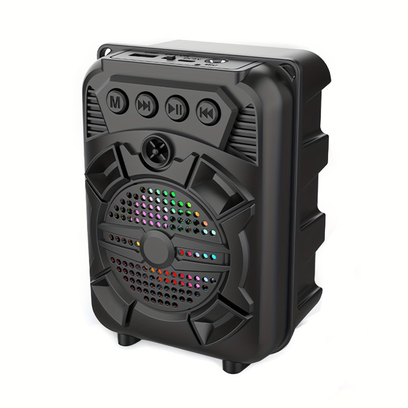 5W Wireless Portable Speaker - Compact Desktop Speaker with RGB Light, USB Charging, and TWS Pairing for Smartphones and Tablets - Outdoor-Ready Audio with Powerful Sound, Model ZQS1315