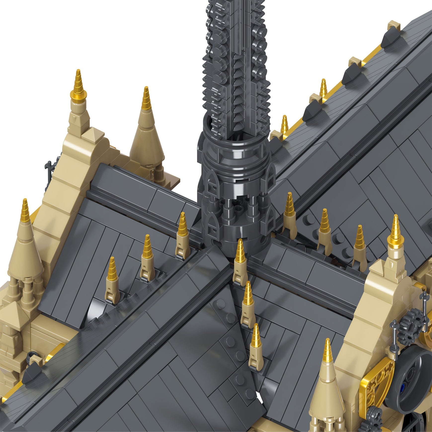 8225PCS Gothic Cathedral Building Blocks Set: Adult Toy, Creative Home Decor, Suitable for Ages 14+, ABS Material