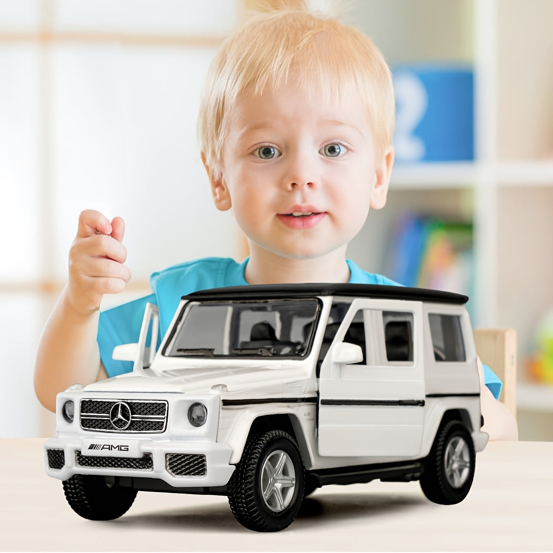 RMZCITY 1:36 Benz G63 Toy Car, Diecast Zinc Alloy Pull Back Model Car Doors Open, Collection Kids Toy For Aged 3 And Up, Gift