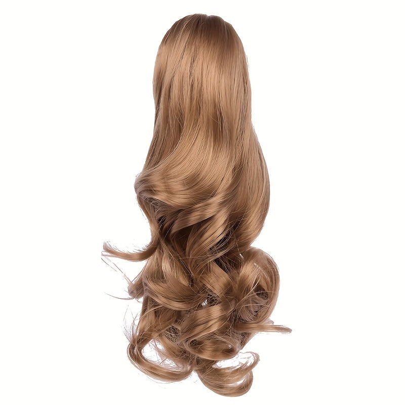 Claw Clip In Body Wave Hair Extensions Long Curly Wavy Ponytail Hair Extensions Synthetic Hair Pieces for Women Girls, Quick Hairstyle, Clip In Hair, Fashionable Wig, Loose Wave, Durable Clipins, High Quality Extensions, Wavy