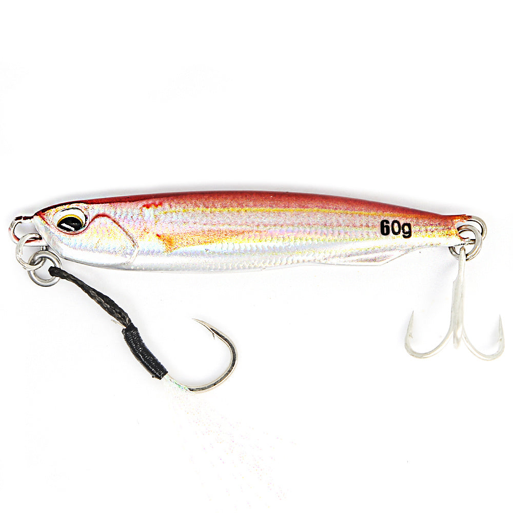 طُعم معدني مصبوب من B&amp;U - طُعم صيد بملعقة مطبوع بتقنية الطباعة ثلاثية الأبعاد لصيد الأسماك في المياه المالحة - طُعم صناعي 30 جرامًا/40 جرامًا/60 جرامًا بمتانة مُحسّنة وتصميم واقعي