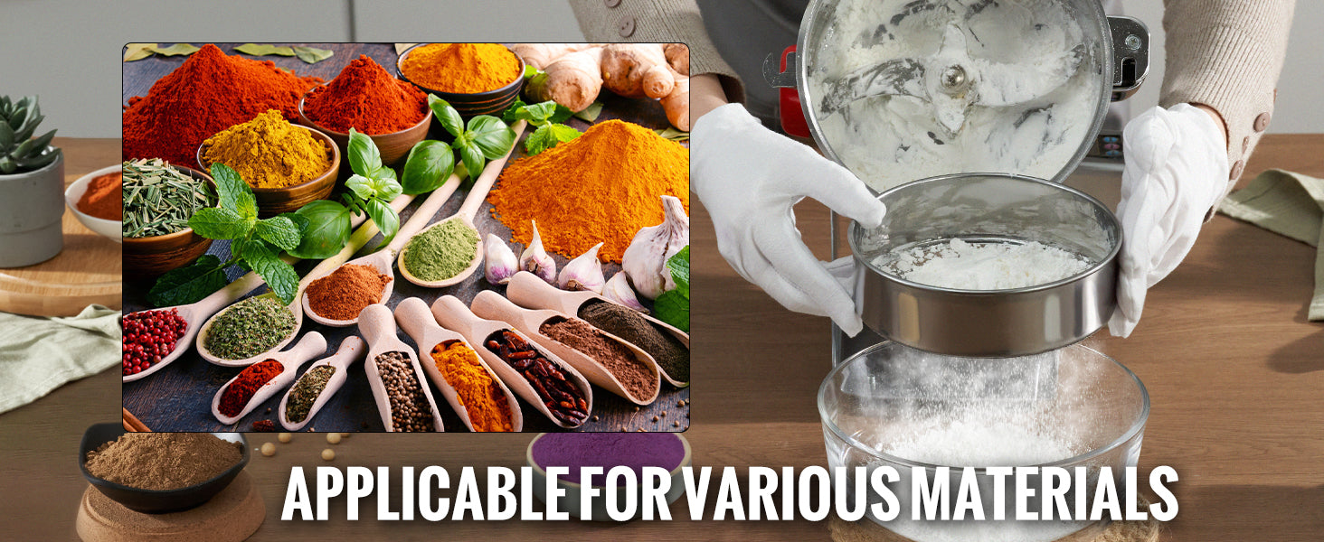 SucceBuy 150-2500g Electric Grain Mill Grinder Commercial Swing Spice Grinders for Dry Herbs Grains Spices Cereals Coffee Corn