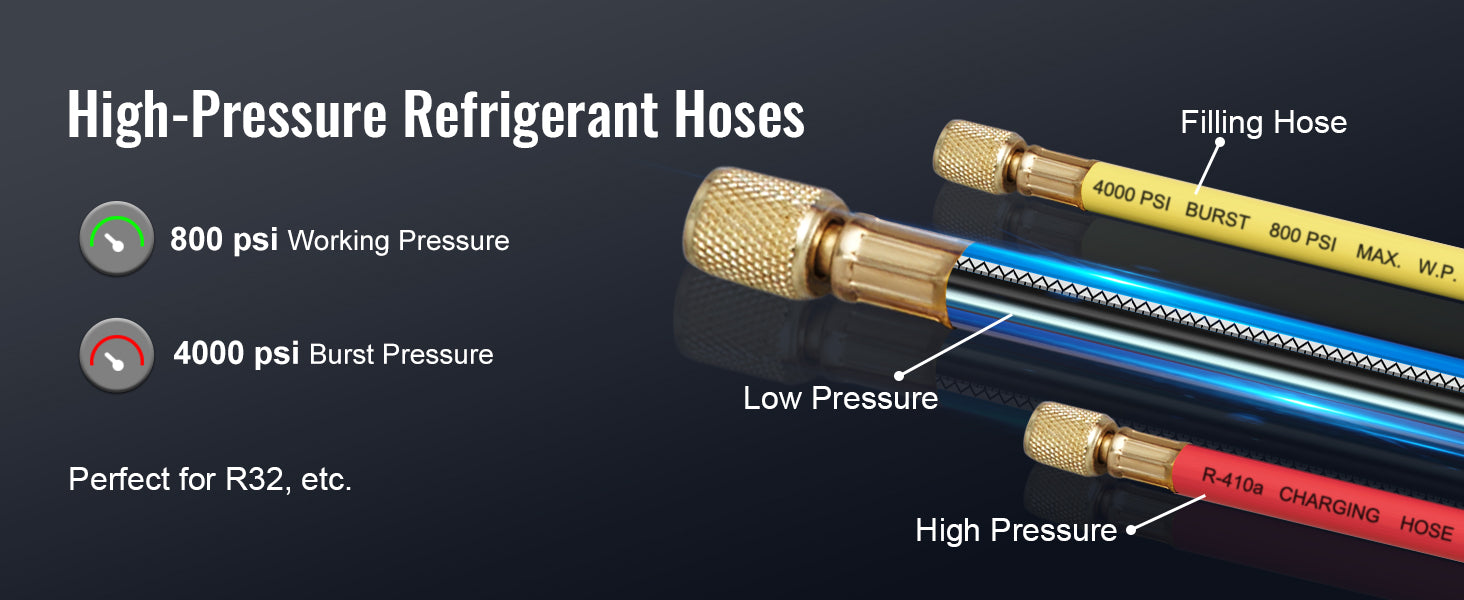 SucceBuy 3.5CFM 4CFM Single Stage Rotary Vane HVAC Air AC Vacuum Pump & A/C Refrigerant Kit Manifold Gauge Set Air Conditioning