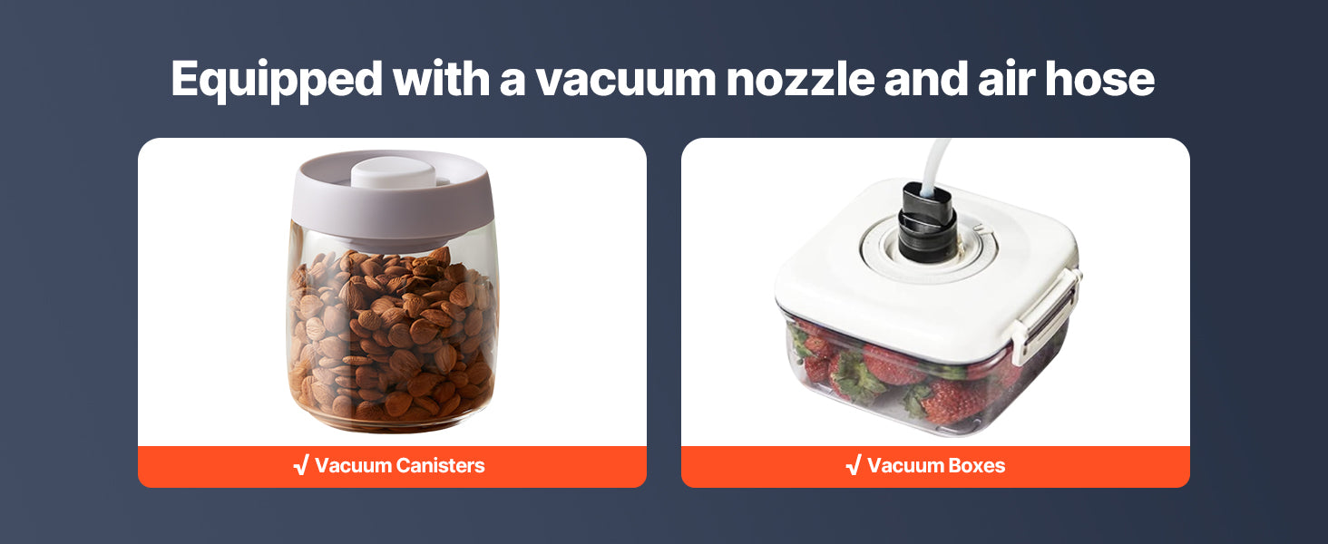 SucceBuy 60Kpa 100W Vacuum Sealer Machine 5-in-1 Multi-Functional Food Sealer with Built-in Cutter Automatic Air Sealing System